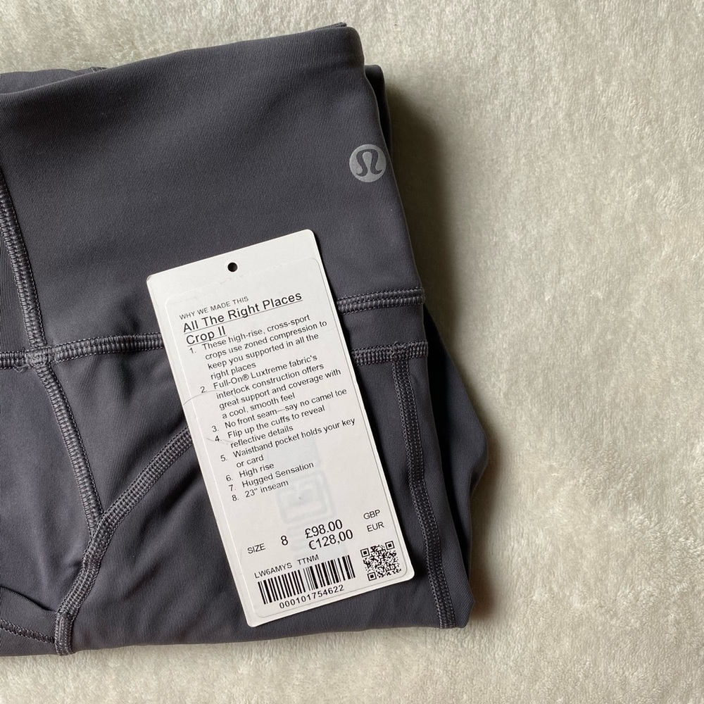 Lululemon All The Right Places Crop II - Size 8